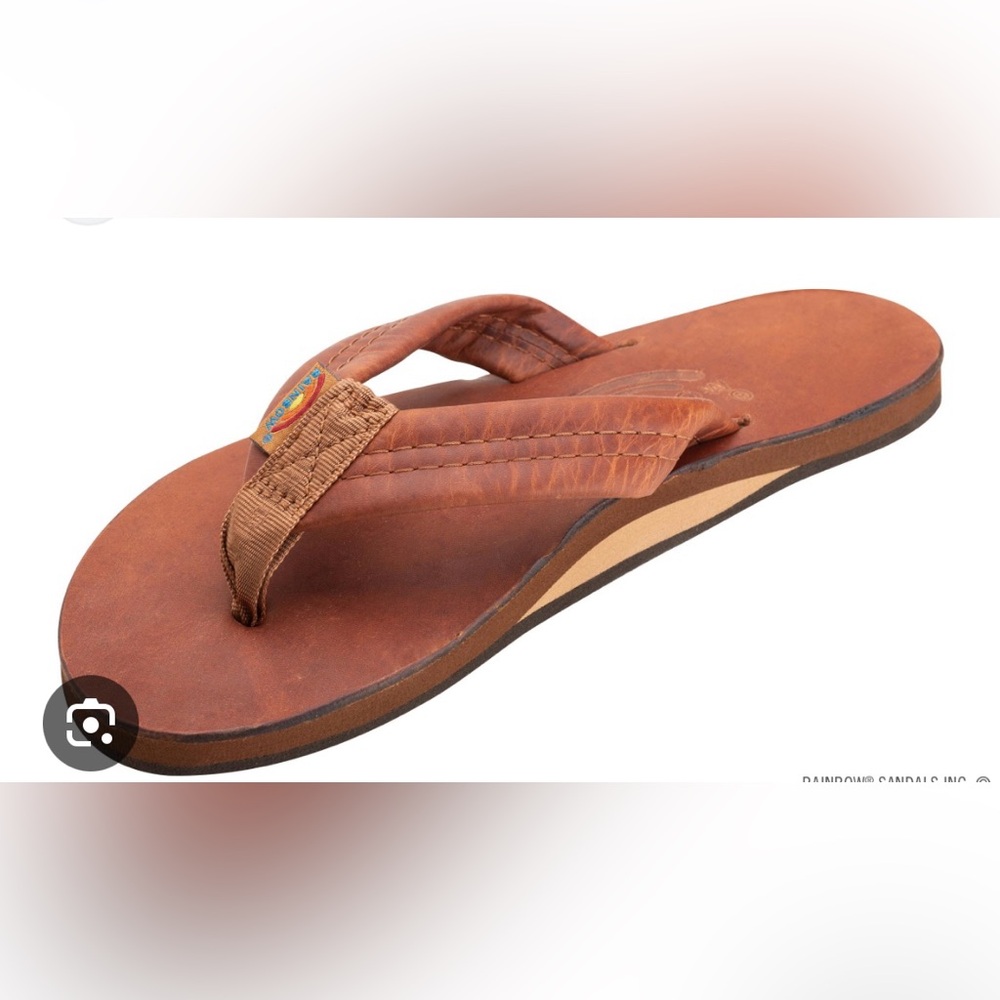 Men’s Rainbow Luxury Leather Sandals - Tahitian Tan
